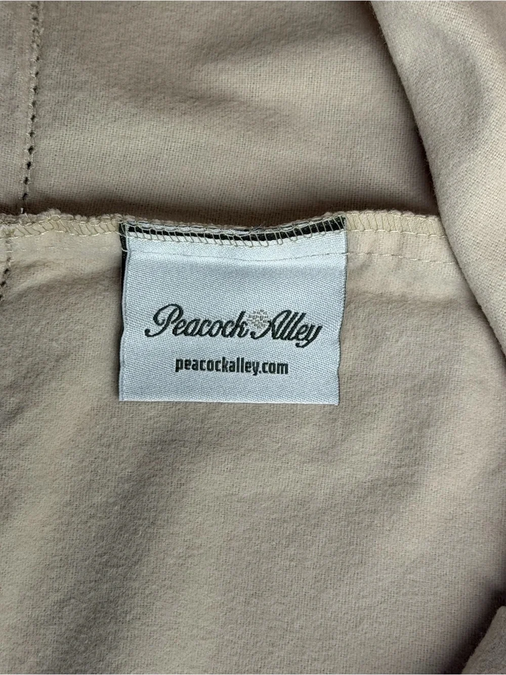 2 Peacock Alley Tan Heavy Cotton Standard Pillowcases Made in Portugal 31